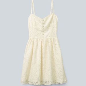 Aritzia Cream Lace Dress